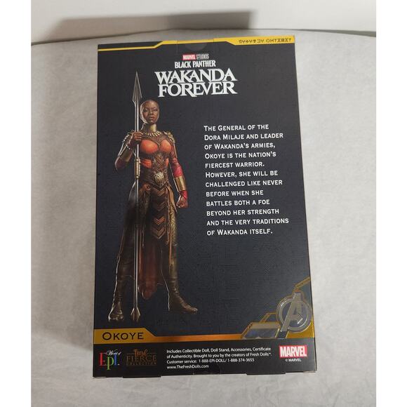 Marvel Wakanda Forever Okoye Fresh Fierce Collection Doll 2022 Brand New - Picture 6 of 8